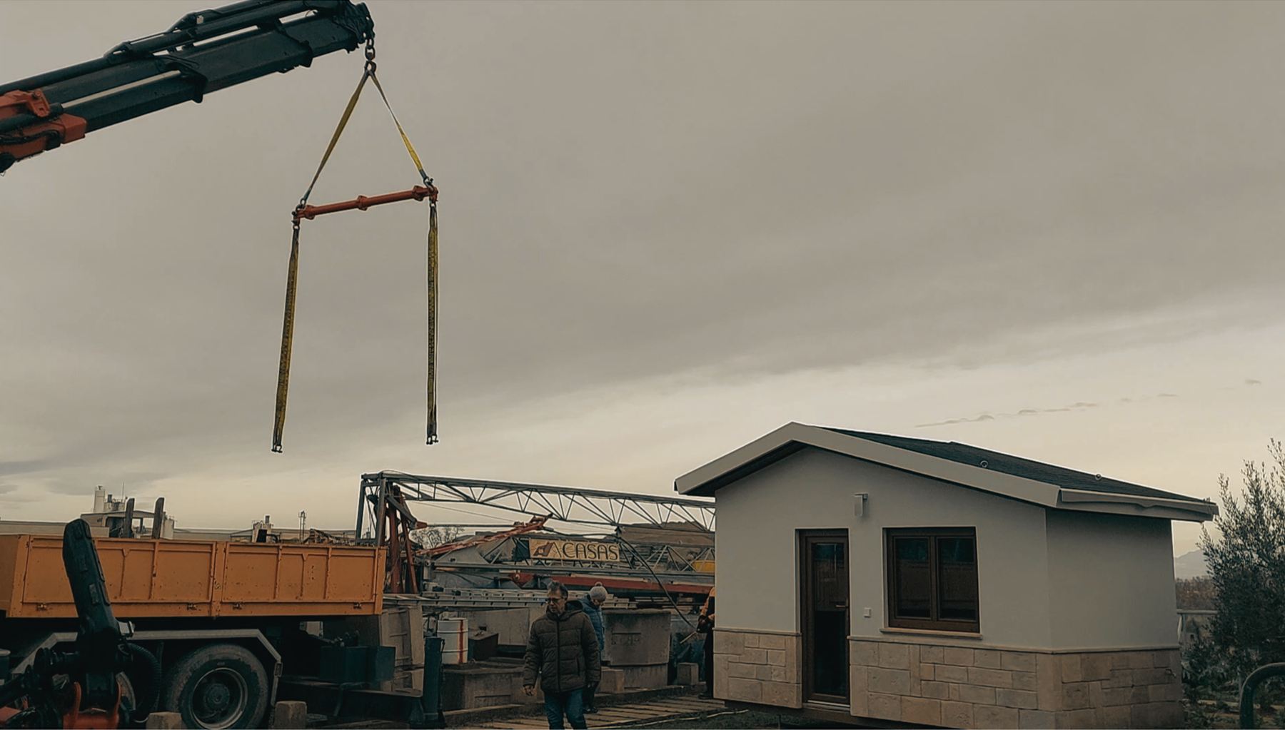 Grua preparada per hissar Creixent